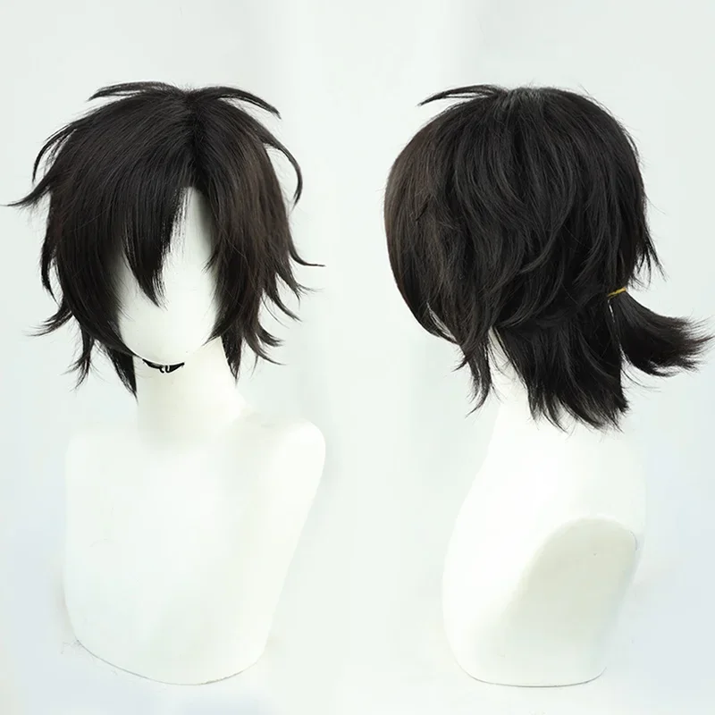 1PCS Limit DEVIL GAME Time Agent Cheng Xiaoshi Cosplay Wig Short Black Wig Halloween Carnival Party Anime Props