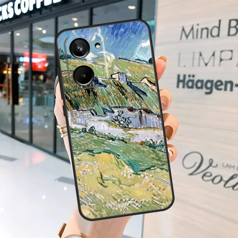 Capa de telefone Van Gogh, capa para realme gt neo 5 3t 2t 9 10 11 pro plus c21y c11 c15 c25 c30 c31 c35 c55 c33