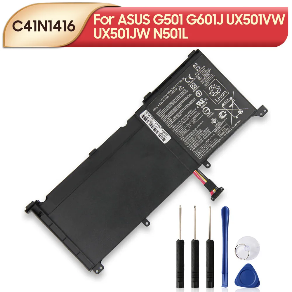 

Оригинальный запасной аккумулятор C41N1416 для ASUS G501 G601J UX501VW UX501JW N501L