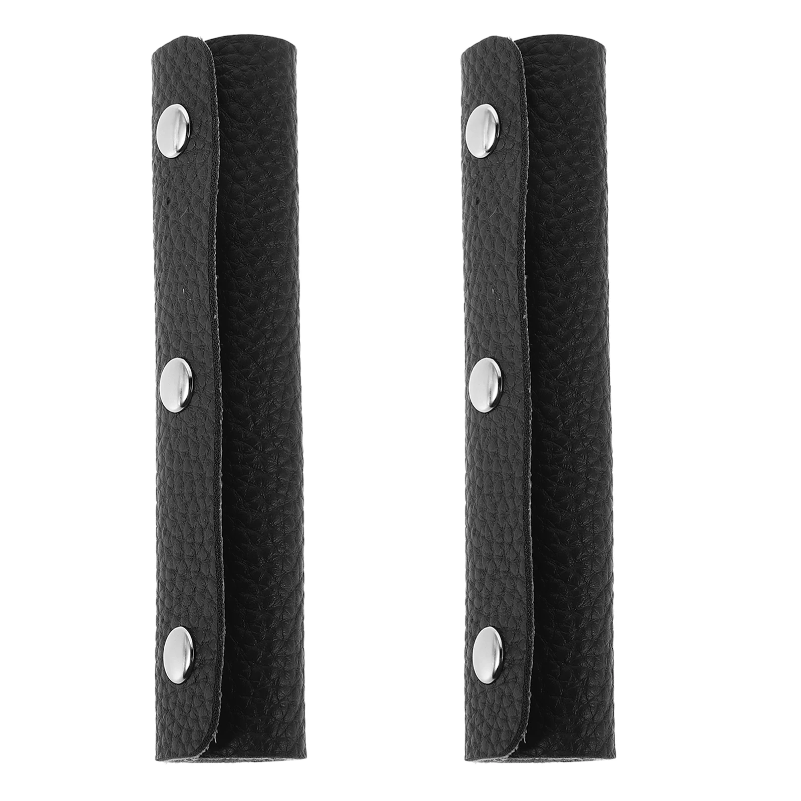 

2pcs Luggage Handle Wrap Pu Grip Cover For Handbag Grip Wrap Suitcase Handbag Travel Bag Durable Sleeve Protector