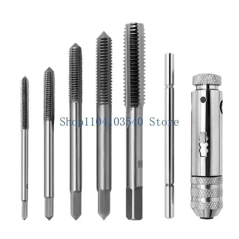 02DC Ajuste ajustável da mão-t Chave suporte do suporte toque com thread Tap Manual Tapping