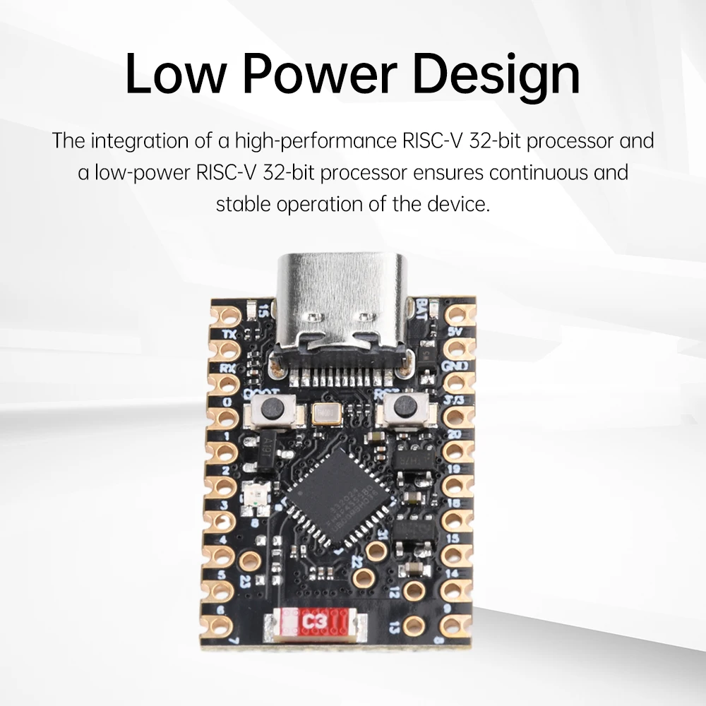 ESP32-C6 Development Board WiFi Bluetooth-compatible 5.3 RISC-V 32 Microcontroller Programming Learning Controller Core Board