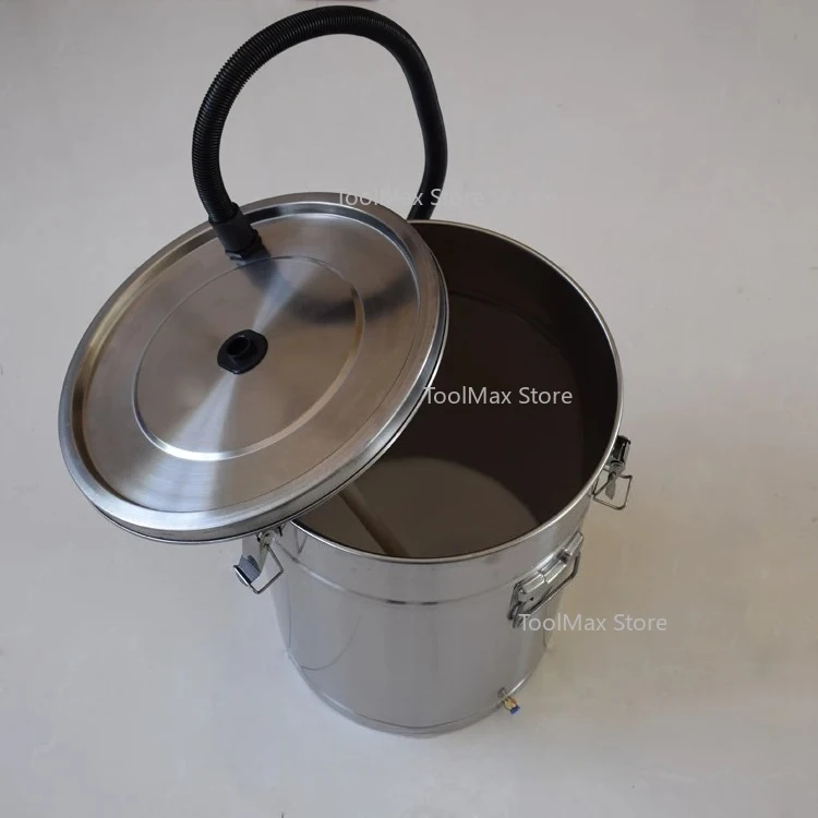 304 Electrostatic Powder Coating Hopper Experiment Mini Small Paint Powder Barrel with Injector and Fluidized Bed