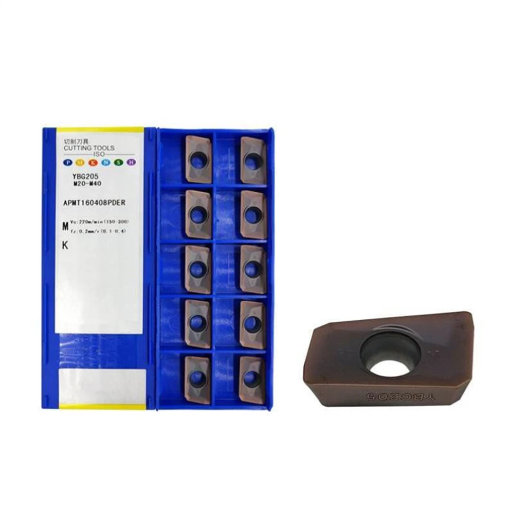 Hot APMT1135PDR APMT160408PDER YBG202 YBG205 YBG302 100% Originele APMT1135PDR APMT1604PDER Carbide Insert