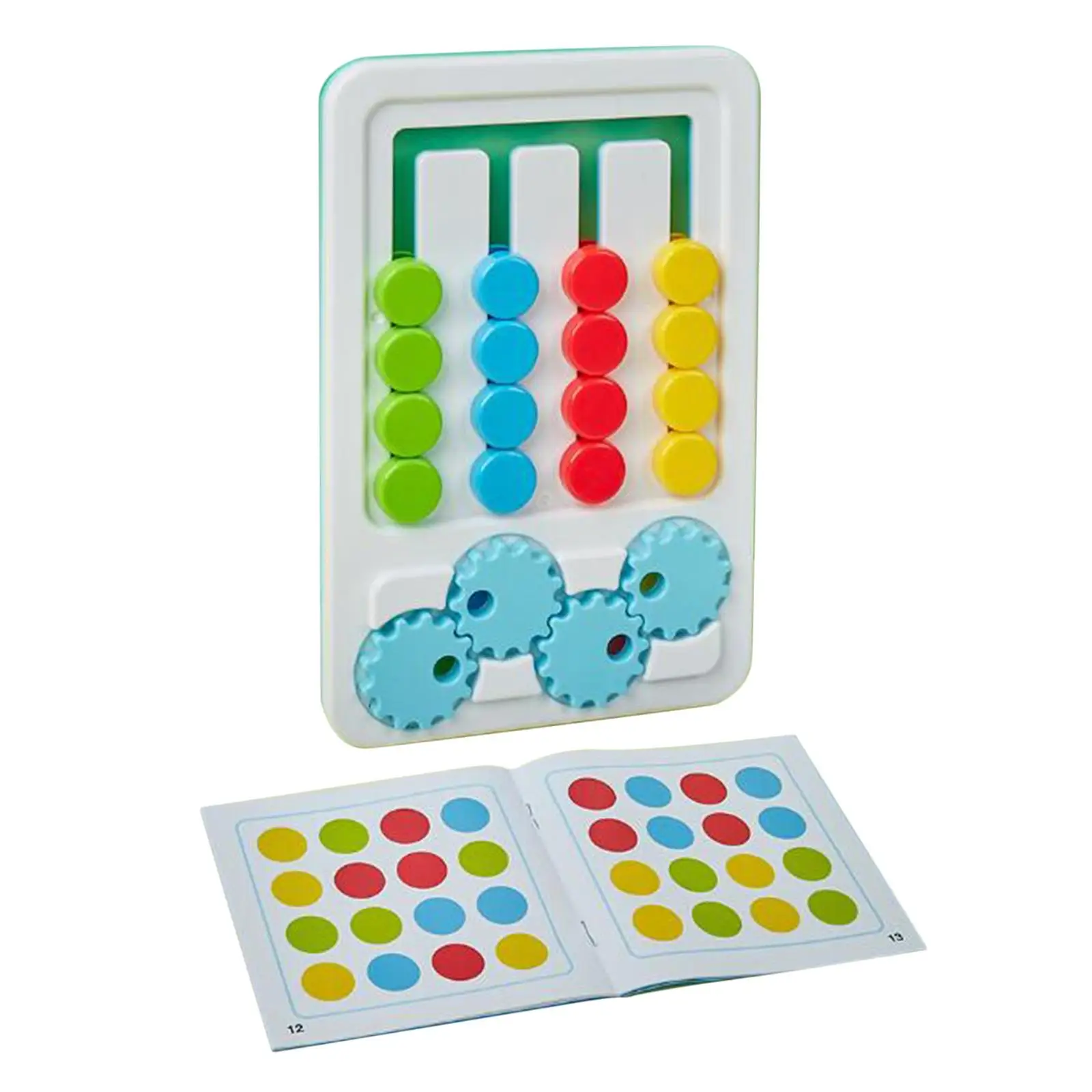 Slide Puzzle Toys Four Colors Game Logical Thinking Training Toys Developmental Toy Montessori Learning Toy for Kids Children