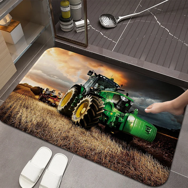 Tractor Hallway Carpet Rectangle Anti-slip Home Soft Badmat Front Door Indoor Outdoor Mat Doormat Area Rug