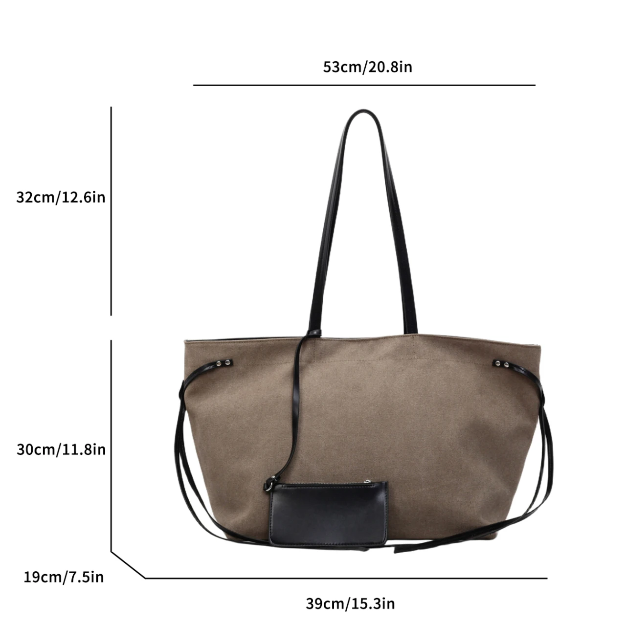 Casual Vintage frauen Schulter Tasche Mode Weibliche Leinwand Tragbare Handtaschen Große kapazität Reise Laptop Tragetaschen für dame – Detail 1