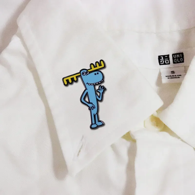 بروش على شكل حيوان متكتل للأطفال ، شارة أيل لطيفة ، شجرة سعيدة ، هدية للأصدقاء #5