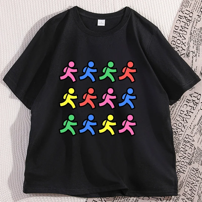 

Vintage AIM T-shirt Men Women Casual Cotton Short Sleeve Round Neck Tshirts Unisex Streeetwear Comfortable Tshirt Man Clothing