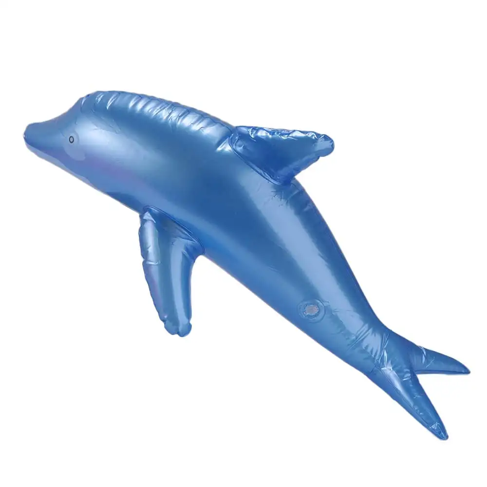 Float Air Mattresse Blow  PVC Dolphin Outdoor  Water  Inflatable  Inflatable Dolphin Beach Swimming Rings