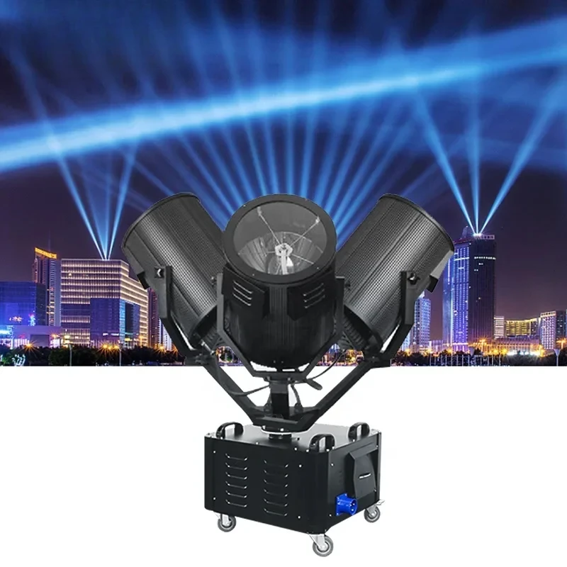 Outdoor Building Sky Cannon White Beam Searchlight 2 3 4 5 7kw Waterproof Sky Search Light AC100-220V/50-60HZ±10% 80000 Hours