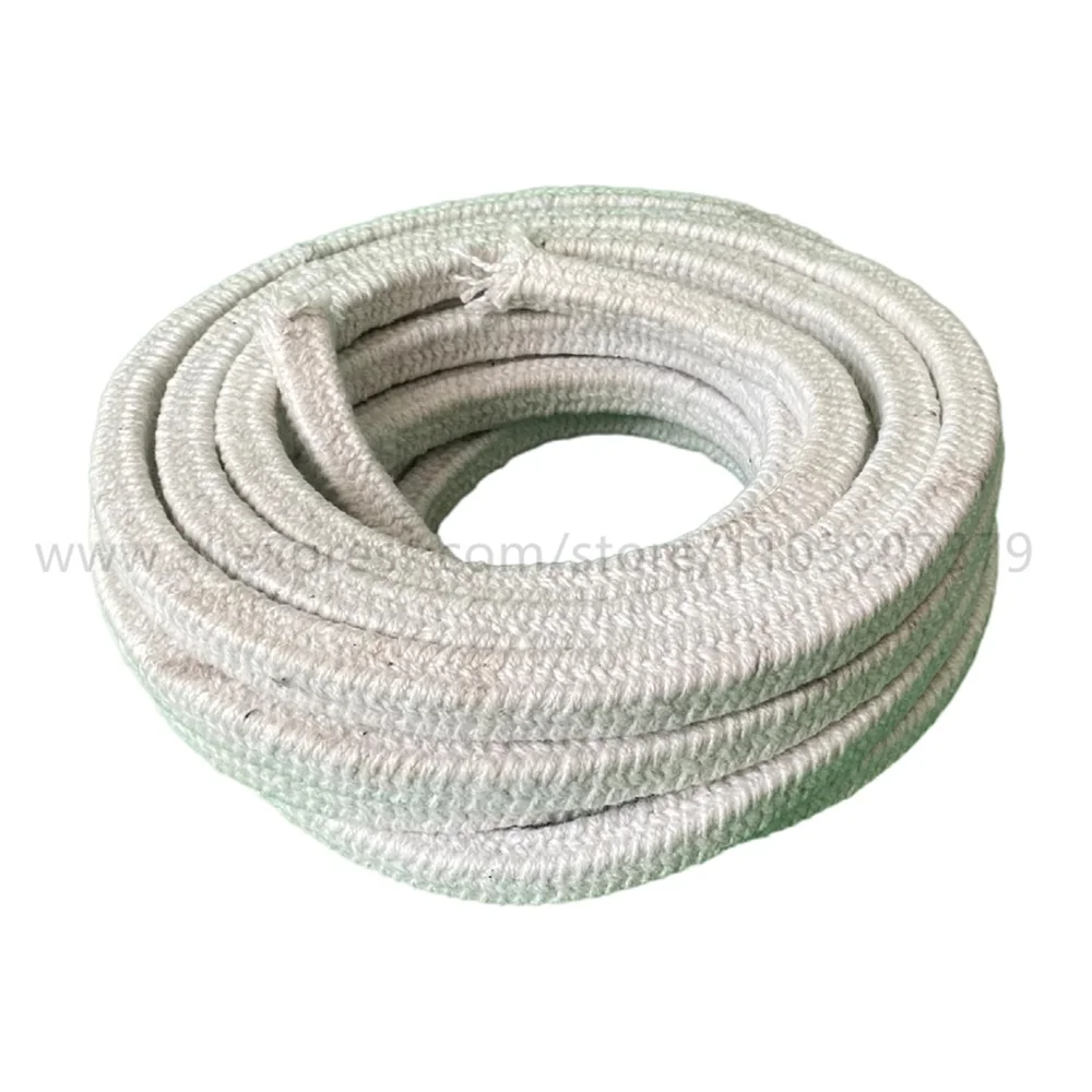 High Temperature Resistant Corrosion Resistant Wear Ceramic Fiber Braided Rope Sealing Strip For Furnace Door 12/14/16/18/20mm