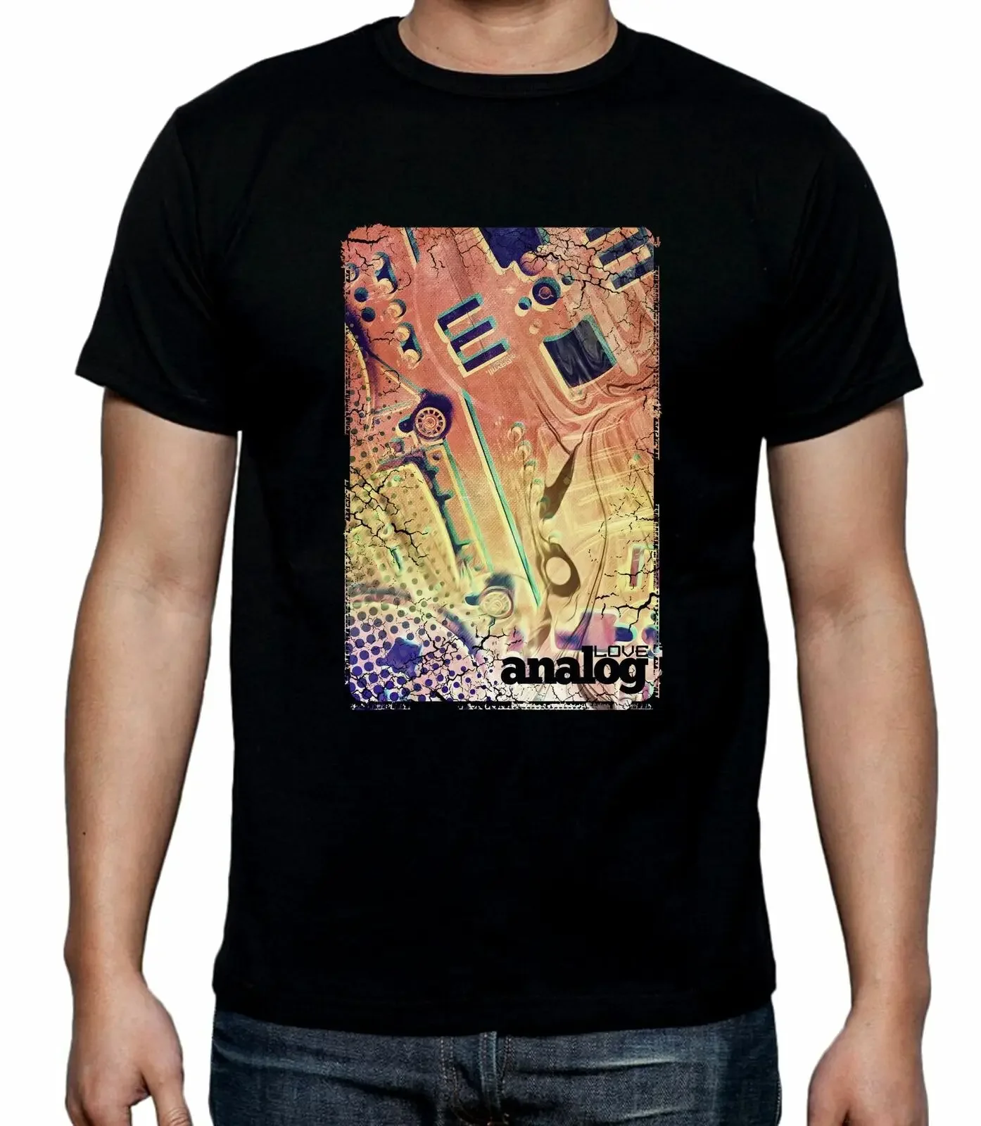 Love Analog Synthesizer Men'S T Shirt Synth Moog Korg Roland Akai