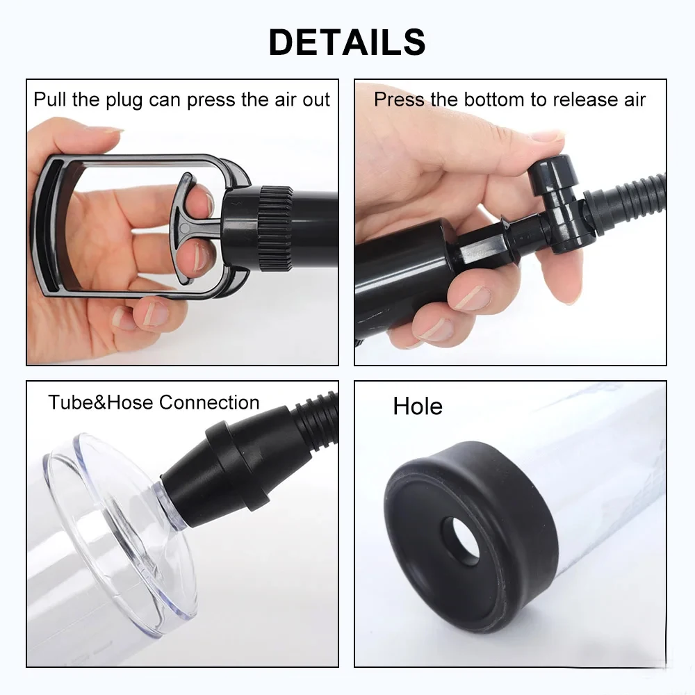 Men Penis Extender Pump Cock Enlargement Dick Trainer Sex Toys For Adult Couples Male Masturbator Vacuum Pump Ejaculation Delay view 4