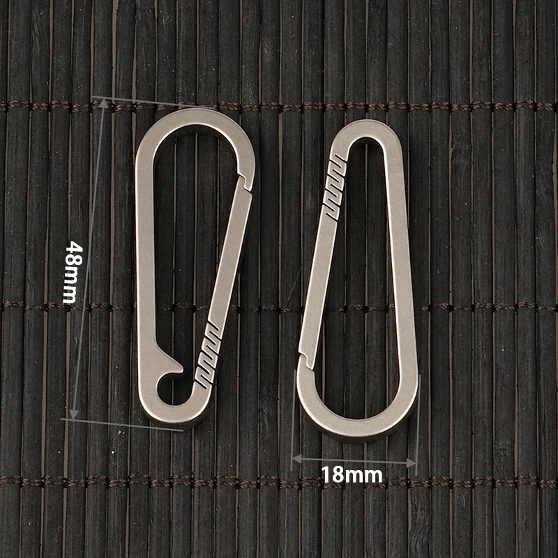 새로운 1PCS 티타늄 합금 키체인 티라늄 버클 키링  - Titanium Steel Ring 리뷰 및 가격