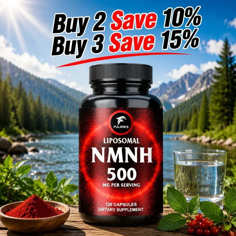 High Liposomal NMNH 500mg Supplement, Support Antioxidant Defense, Immune Function, Holistic Vitality, Hair & Nail Health