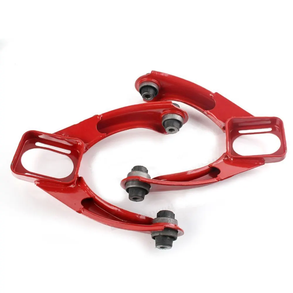 For 96-00 Honda Civic Ek Adjustable Front Upper & Rear Adjustable Camber Kit Red