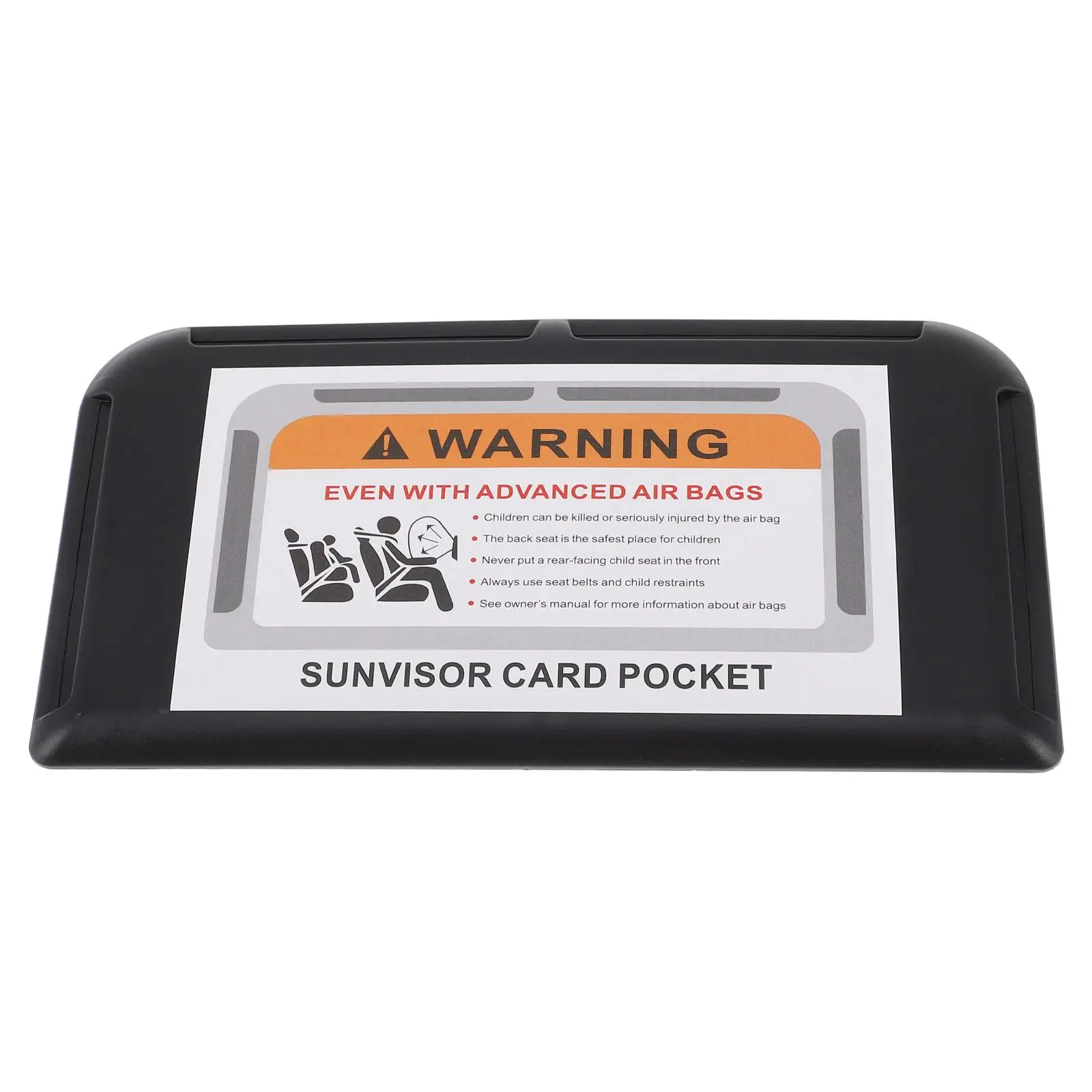 

Car Visor Card Holder Black Sunglasses Clip Wallet Universal Slot Design Document Organizer Storage Box for Visor
