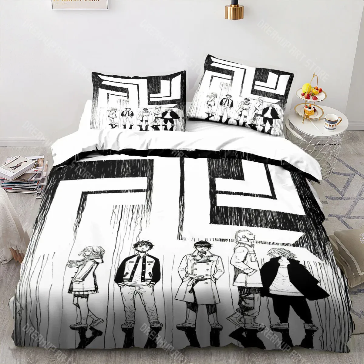 Tokyo Revengers Ryuguuji Ken Sano Manjiro Bedding Set for Boys Girls Duvet Cover Twin Queen King Full Single Double Sizes