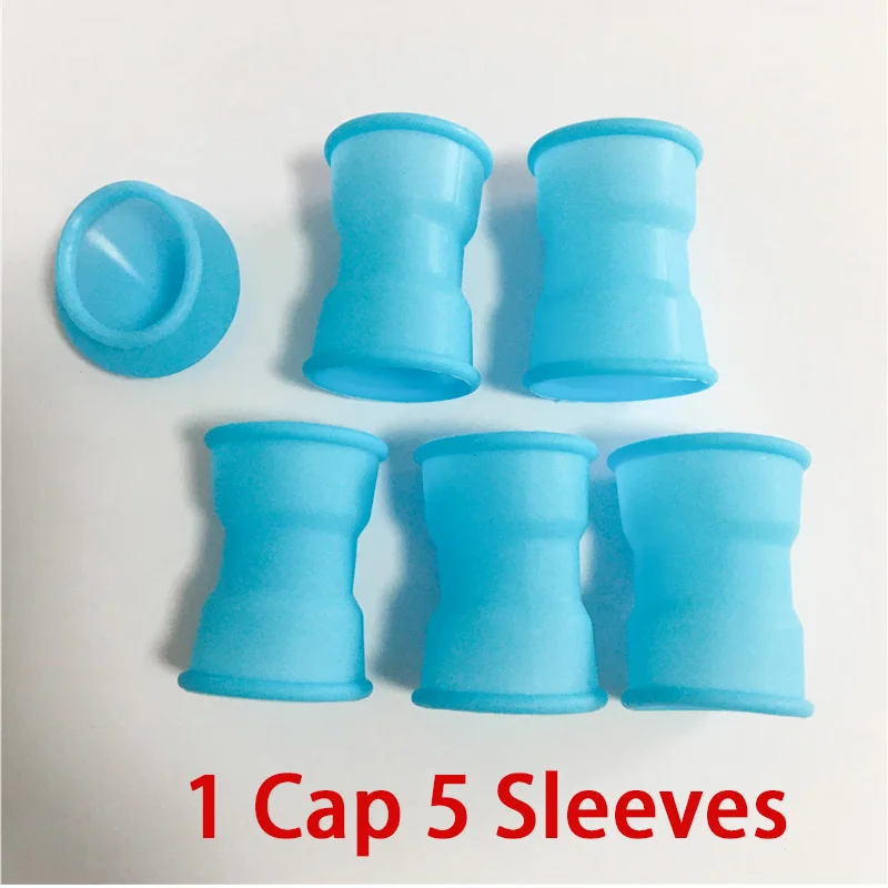 Blue Penis Sleeve for Vacuum Pump Cover Cock Penisring Gaine ring sleve dick cap silicone Sex Accessories part Glans Protector