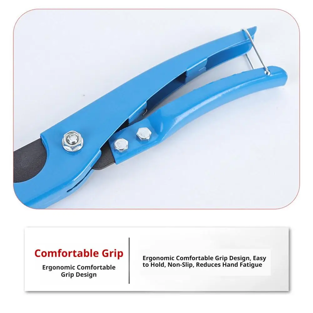 Professional PVC Pipe Cutter, Heavy Duty Ratchet Scissors for Garden Hose, PPR & Plastic Tubes, Quick Clean Cut Tool view 5