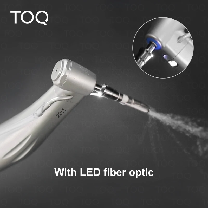 Dental 20:1 LED Implant Contra Angle Low Speed Handpiece Slow Reduction X-SG20L with Led Fiber Optic For Dental Surgery