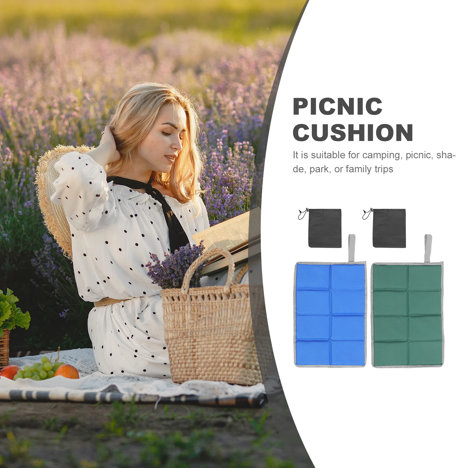 

Outdoor Folding Seat Pad Thickened PE Pearl Cloth Camping Picnic Mat Foldable Cushion 600D Anti Damp Portable