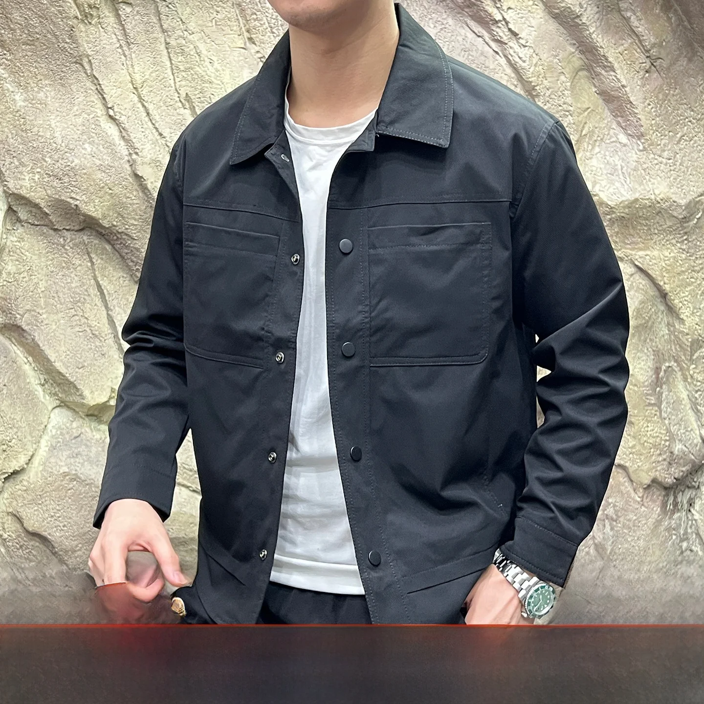 

Мужской тюнер с воротником для похудения, универсальный слинг, весна-осень, Новое поступление, подходит для подставки из полиэфирного волокна