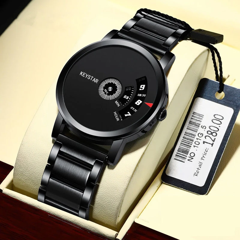 UTHAI CQ136 Casual Fashion Korean Men's Watch Genuine Automatic Waterproof Digital Quartz Watch