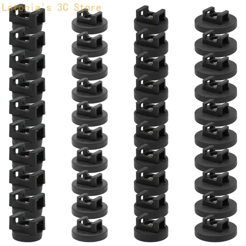 Strong Base Cable Organizers Includes Holders & Tie Set Upgrades for Secure Mounting in Various Applications X3UB