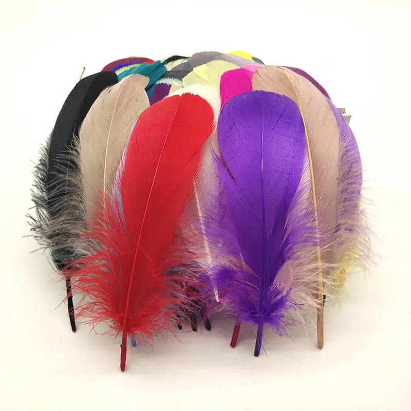 Natural Goose Feathers Plumes 8-12cm Swan Feather Plume for Home Decoration Craft DIY Wedding Jewelry Accessories 100Pcs