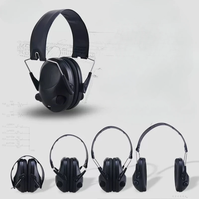 

Tactical Earphone Noise Reduction Radio Shooting Hunting Activities with Pickup Earmuff Contact Microphone Protection