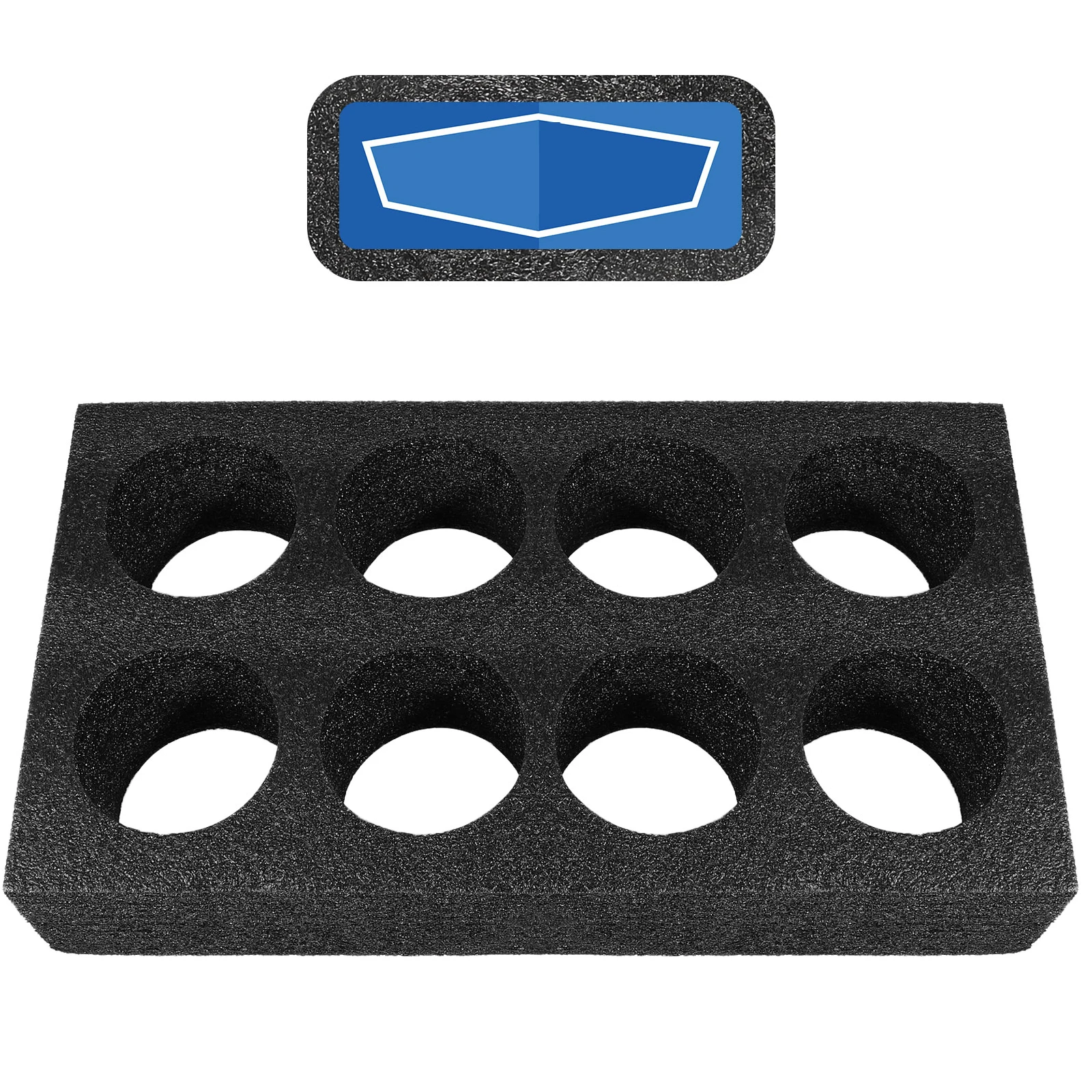 

8 Holes Black Coffee Trays Milk Tea Stand Beverage Cup Holder Drink Carrier Delivery Takeout Lightweight Portable Kitchen Bar
