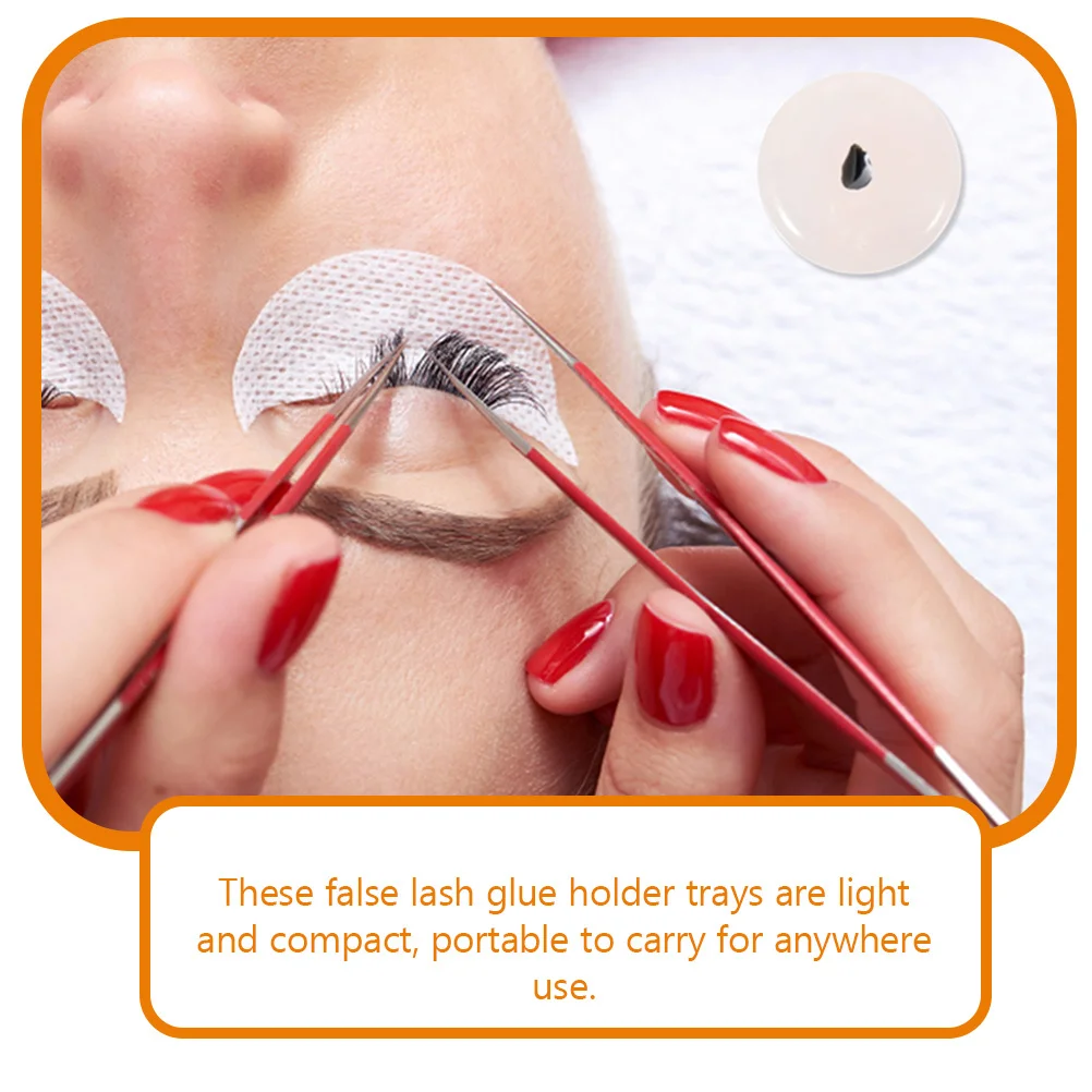 2Pcs Wimpern Palette für Wimpern Extensions Wiederverwendbare Jade Halter Verlangsamen Aushärtung Prozess Falsche Wimpern Werkzeug Pfropfen Ablage