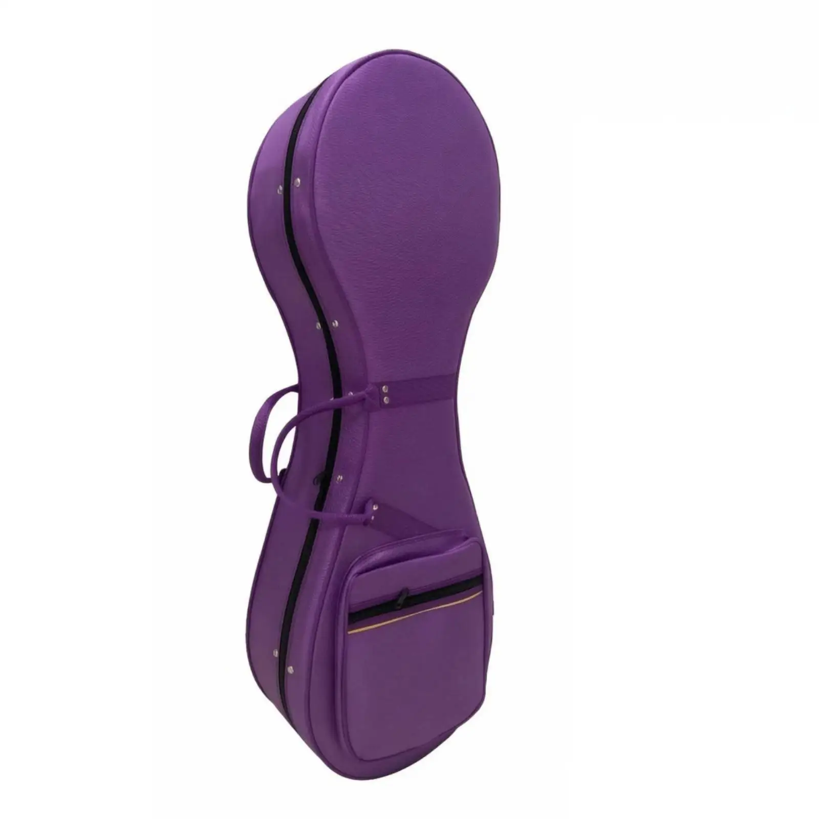 Compact Pipa Case for Young Players with Top Handle and Exterior Pocket for Music Accessories