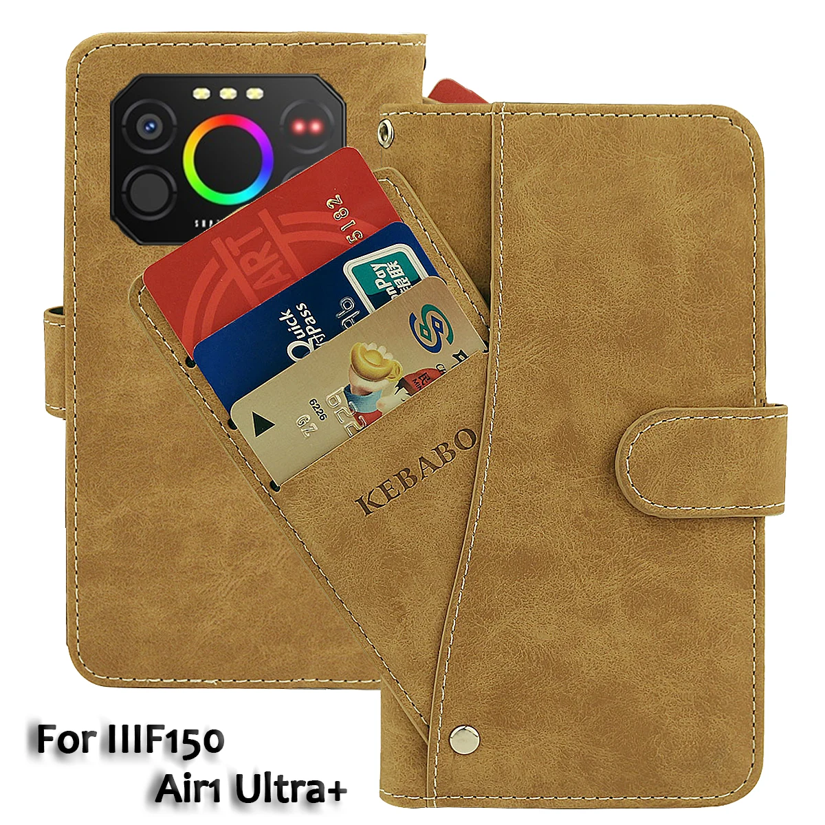 Vintage Leather Wallet IIIF150 Air1 Ultra+ Case 6.8