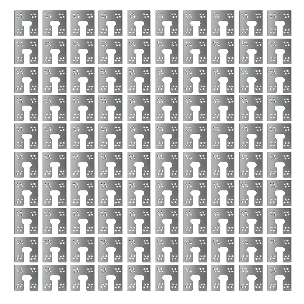 100pcs PV Grounding Washer Hotovoltaic Grounding Clip Stainless Steel Conductive Gasket Kit For Solar Panel Ground Mounts