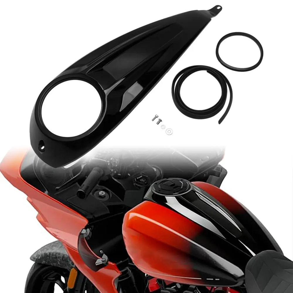 1Pcs Fuel Tank Console Panel Gas Tank Panel Cover Stretched Dash Panel Compatible With Harley Street Glide Road Glide 2023-2026