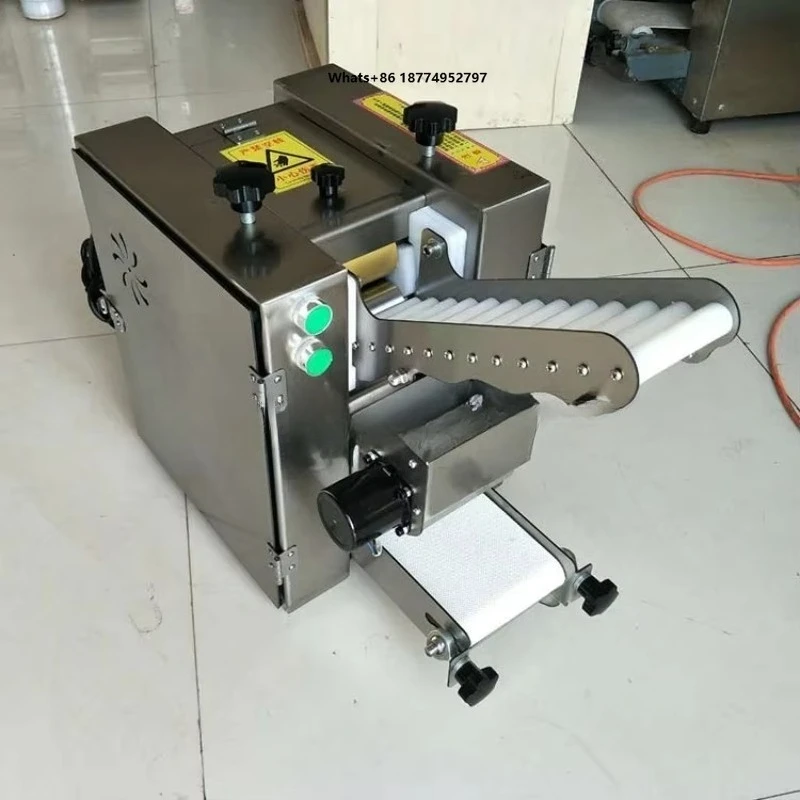 Round Square Siomai Wonton Dough Roll Sheet Noodle Making Machinery Dumpling Wrapper Make Machine