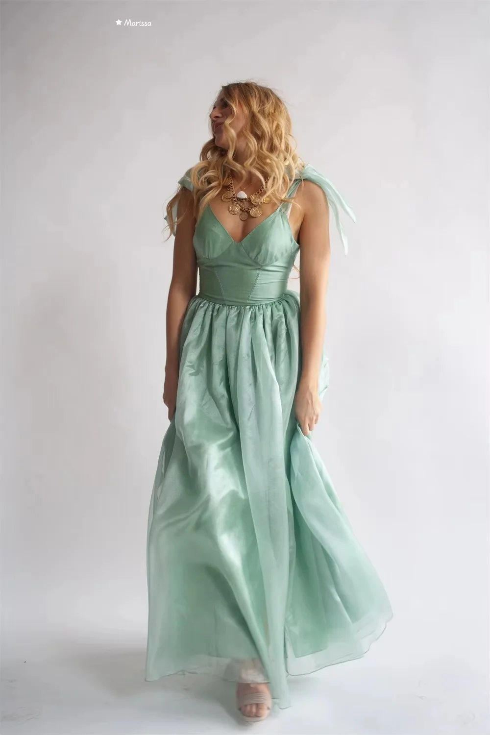 Marissa vestidos de coquetel com fenda lateral, linha a, para ocasiões especiais, vestido de baile, saia até o tornozelo, vestidos de ocasião sob medida, vestido de baile