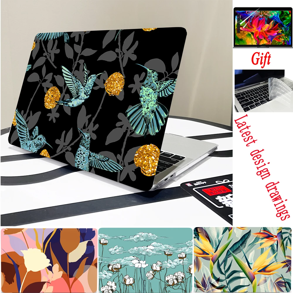 Elegant Nature Laptop Case For Macbook Air 13 15.3 2023 M1 M2 Pro 13 14 16 inchA2941A2681A2179A2337A2338A2289 Touch bar/ID cover