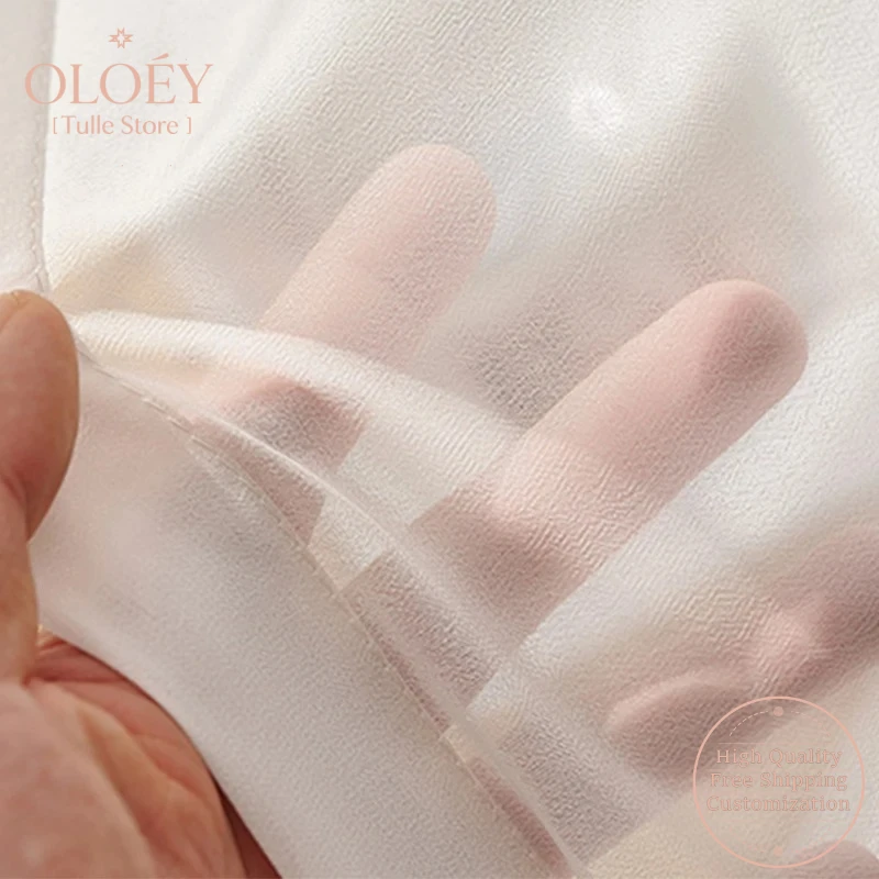 Korean White Chiffon Sheer Curtains for Living Room Window Tulle for Bedroom Balcony Voile Drapes Treatment Home Decor Simple