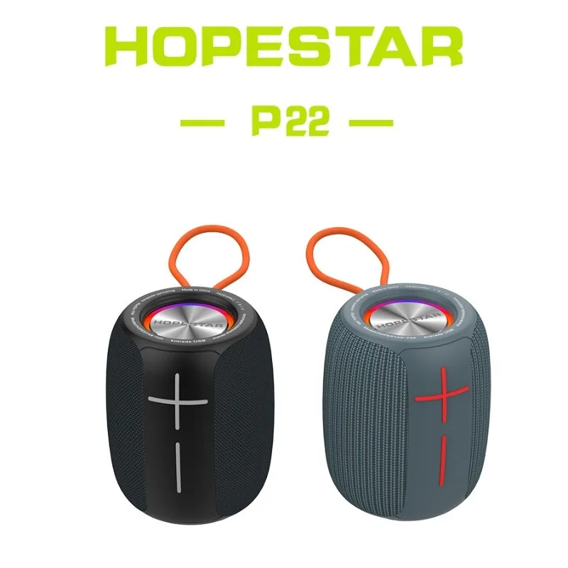HOPESTAR-P22 مكبر صوت بلوتوث لاسلكي محمول بطاقة هدايا إبداعية مضخم صوت USB مكبر صوت مقاوم للماء