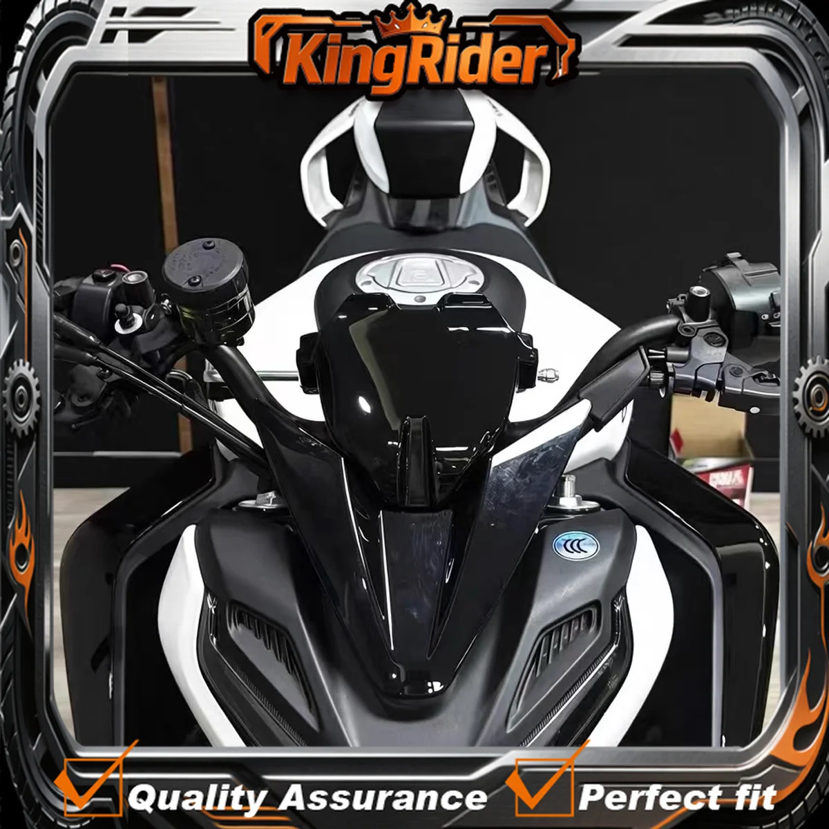 Fit For CFMOTO 675NK 675-NK CF650-11 Motorcycle parts guide cover height gauge cover modified body instrument front windshield