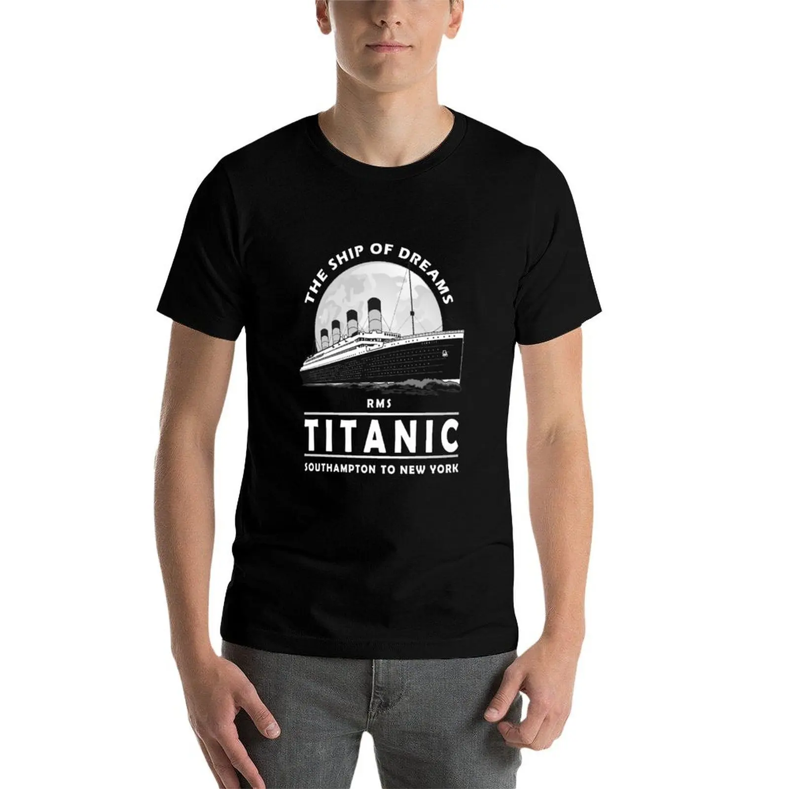

A 1912 Vintage Titanic Voyage Ship Cruise Gift T-Shirt t shirts for man pack cotton t shirt for man 100 percent cotton T-Shirt