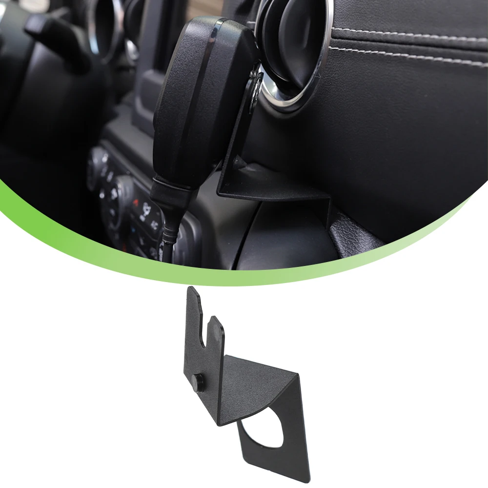 Walkie Talkie Holder Mounting Bracket Stand for Jeep Wrangler JL Gladiator JT 2018 2019 2020 2021 2022 2023 Interior Accessories