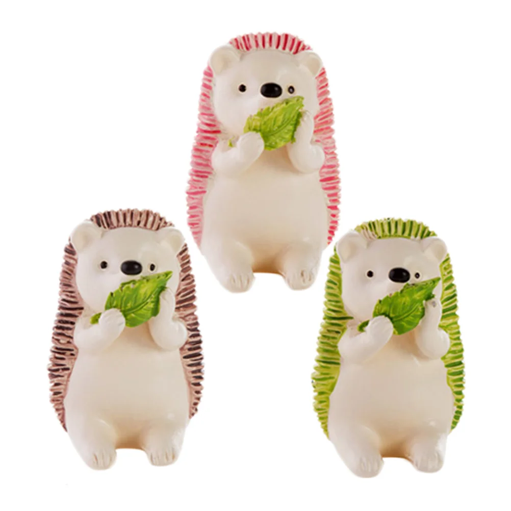 

3pcs Creative Toothbrush Holders Multi-function Storage Racks Hedgehog Design Toothbrush Organizer (Leaf)