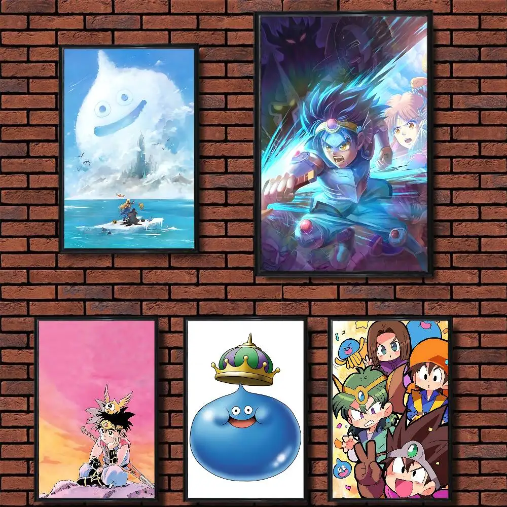 Slime Dai Eight Dragon Quest Poster HD Art Sticky Wall Waterproof Home Living Room Bedroom Bar Aesthetic Decoration