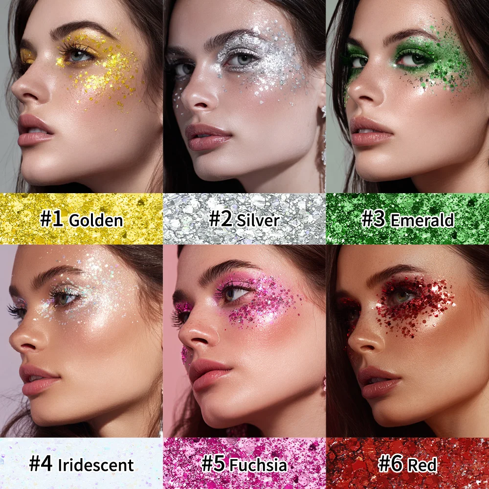 Picture 3: Body Glitter Sequin Stick Rich Sparkling Glitter Long-Lasting Dazzling Gel Texture Waterproof Smudge-Proof Party Stage Makeup