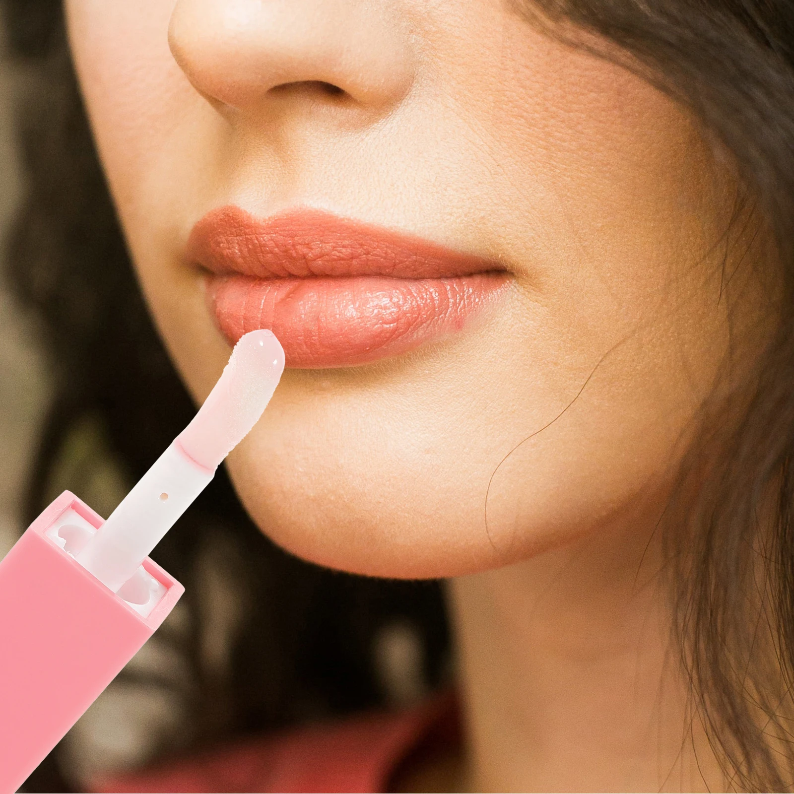 

Fruity Surface Fruity Lip Gloss Women Makeup Liquid Lipstick Strawberry Flavor Plump Glossy Finish Daily Use